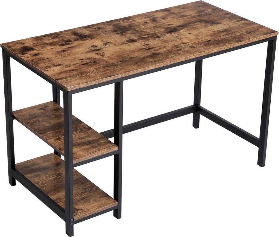 Vasagle Industriëel Bureau Zwart Bruin Metaal 120 x 60 x75cm