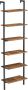 Vasagle Staande plank boekenkast 6 planken ladderplank opbergruimte voor boeken decoratie slaapkamer woonkamer kantoor 60 x 30 x 204 8 cm industrieel ontwerp vintage bruin-zwart LLS103B01 - Thumbnail 1