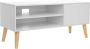 Vasagle TV meubel Scandinavisch Stijl Lowboard TV-Plank en Tafel voor Flatscreen Gameconsoles Wit - Thumbnail 3