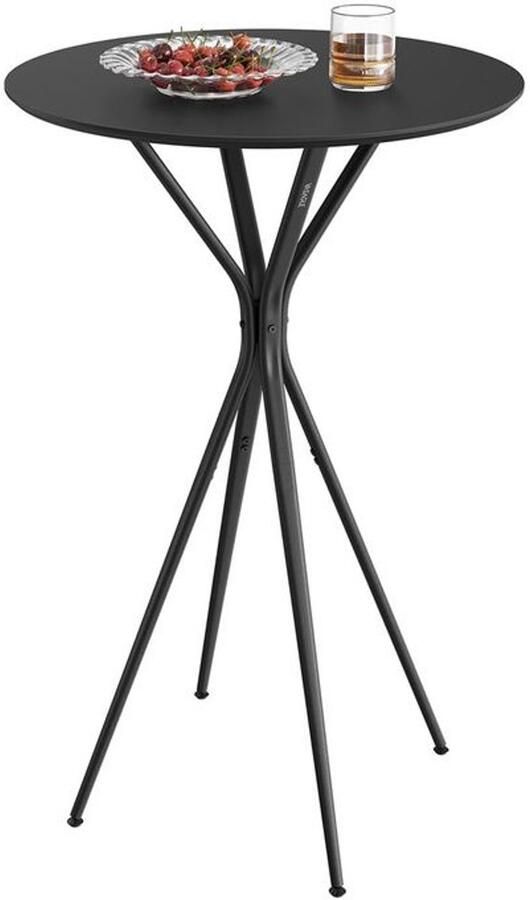 Furnibella Industriële Bartafel met Stalen Frame – Compact en Elegant 60 x 60 x 105 cm