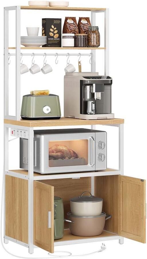 Vasagle Keukenplank Met Stopcontacten & Haken