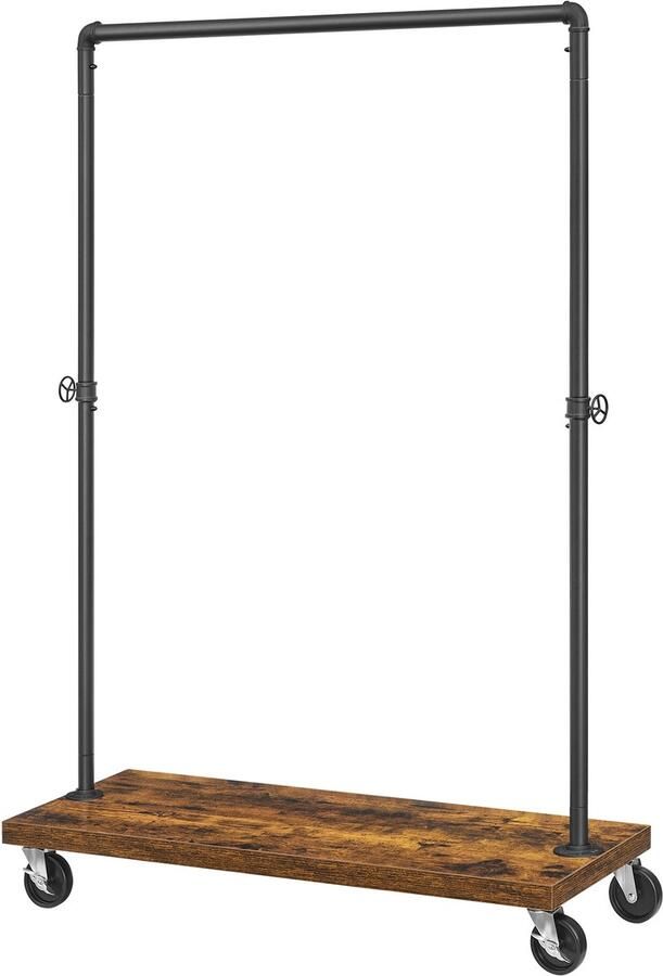 Vasagle Kledingrek Allsop 104 5 x 40 x 162 cm Bruin-zwart