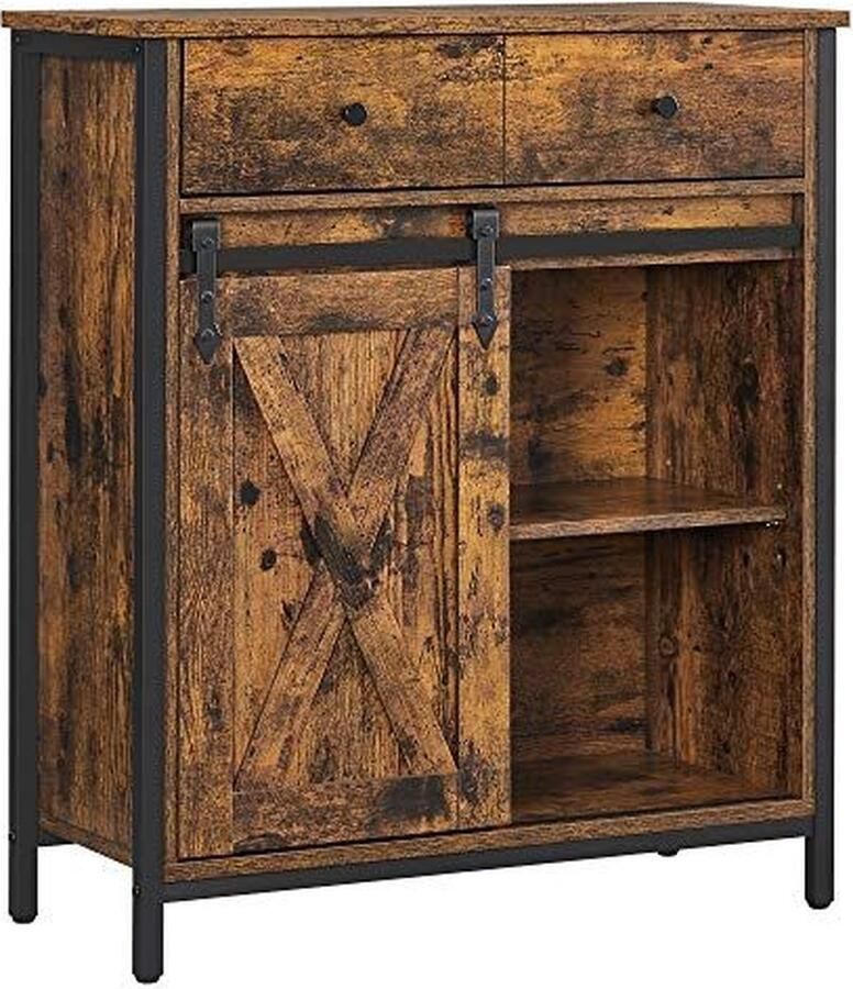 Vasagle Opbergkast Cobado: Industriële stijl met lade en schuifdeur