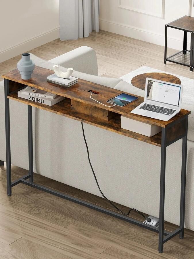 Vasagle RoyaLuxe Bijzettafel Bijzettafels Bijzettafeltjes Woonkamer Bijzettafel Bank Smalle Consoletafel Entree Tafel Tafeltje Side Table Sidetable