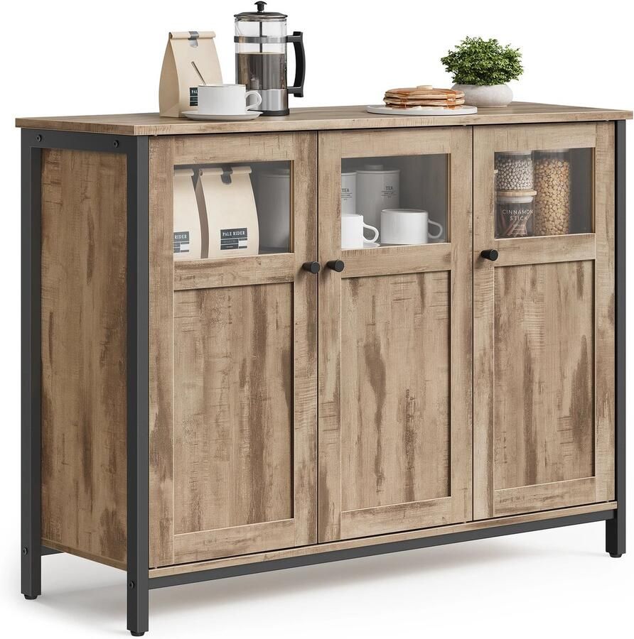 Vasagle RoyaLuxe Kast Kastje Dressoir Boekenkast Dressoir Kasten Dressoirs Garderobekast Garderoberek Speelgoed Speelgoedkast Opberg Kast OpbergKasten Organizer Woonkamer Kast Woonkamerkast