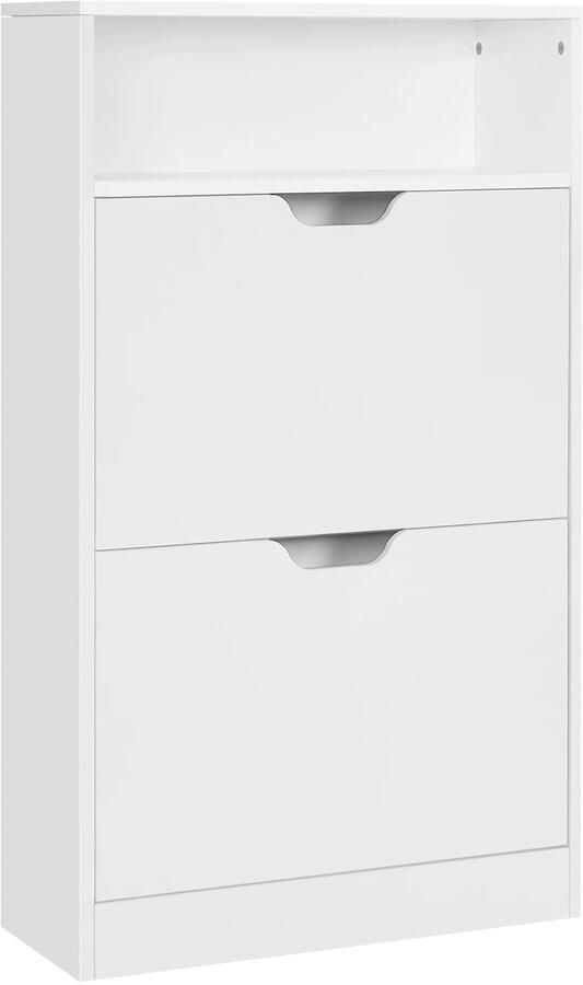 Vasagle VidaLuxe Schoenenkast Schoenen Kast Wit Woonkamer Archiefkast Opbergkast Opbergkasten Binnen Opbergkast Kast Kastje Opberg Kast Opbergkastje Organizer Organizers Opbergrek Opberg Rek Meubel Garderobekast