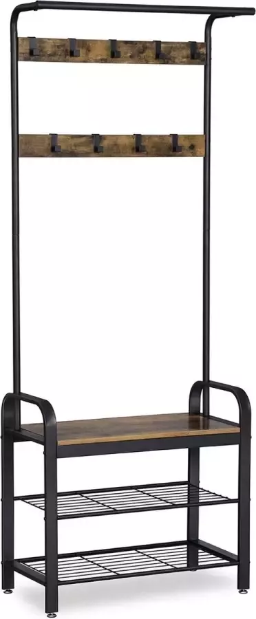 Vasagle Vestiaire Dago industrieel bruin zwart - Foto 2