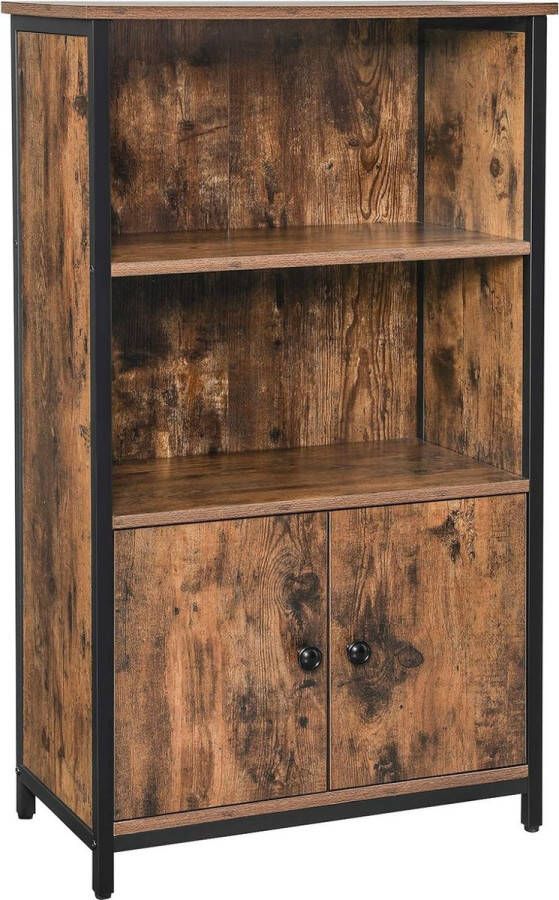 VASGALE Kast Opbergkast Kastje Kasten 60 x 32 x 104 Bruin - Foto 2