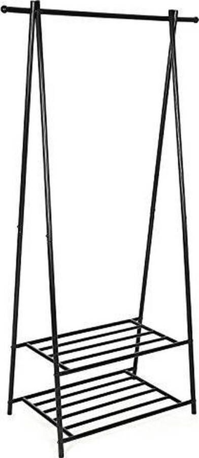 VASGALE Trend24 Kapstok staand Garderoberek Garderobestang Kledingrek 87 5 x 41 x 155 cm Zwart