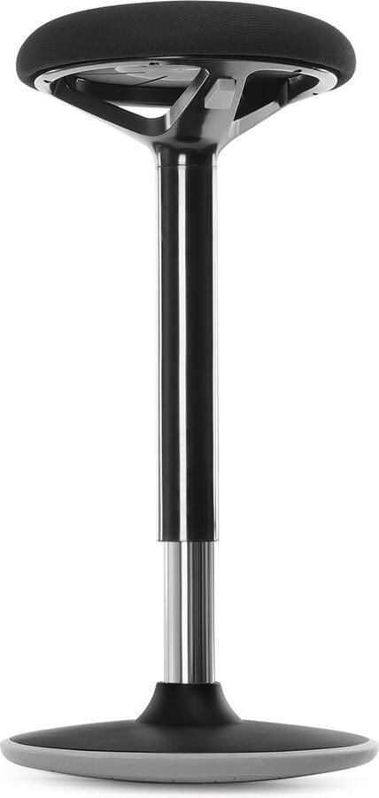 VASGALE Ergonomische kruk Wiebelkruk Werkkruk 360° draaibaar In hoogte verstelbaar Zwart