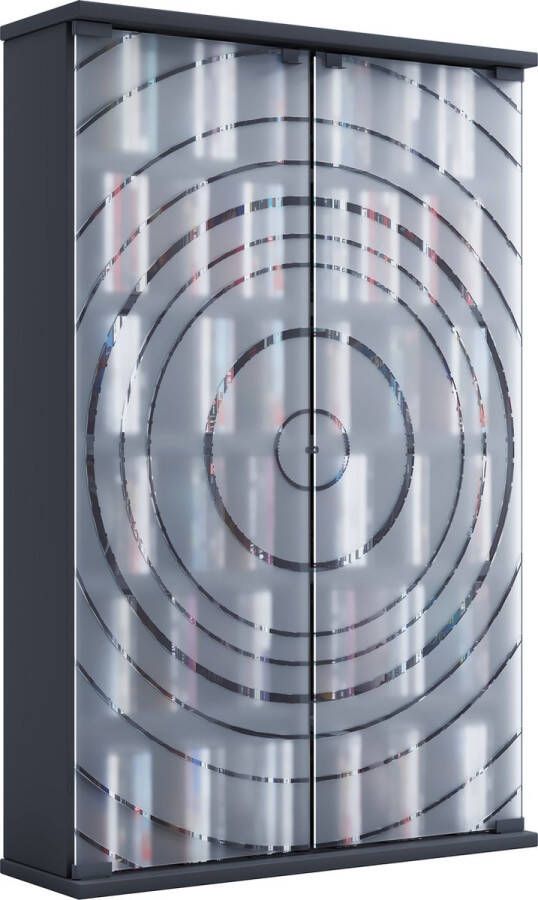 Vcm Houten CD DVD-standaard Plankkast Opbergstandaard Plankstandaard Glazen deur Tilano L Houten CD DVD-standaard Plankkast Opbergstandaard Plankstandaard Glazen deur Tilano L