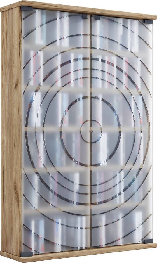 Vcm Houten CD DVD-standaard Plankkast Opbergstandaard Plankstandaard Glazen deur Tilano L Houten CD DVD-standaard Plankkast Opbergstandaard Plankstandaard Glazen deur Tilano L