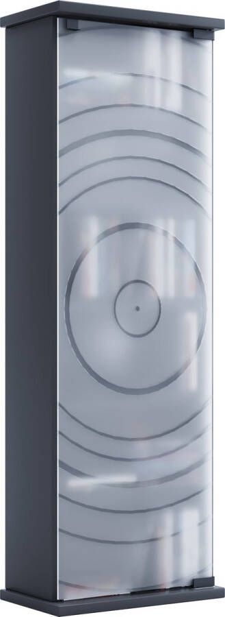Vcm Hout CD DVD standaard plank kast opslag standaard plank standaard glazen deur Tilano M - Foto 1