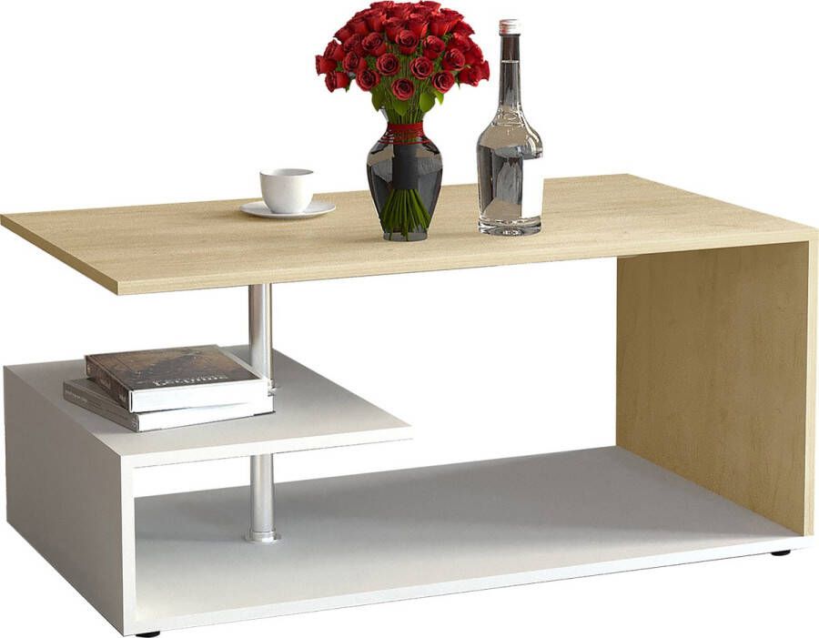 Vcm Houten salontafel Sofa-tafel Woonkamertafel Bijzettafel Salontafel Maliso M Houten salontafel Sofa-tafel Woonkamertafel Bijzettafel Salontafel Maliso M