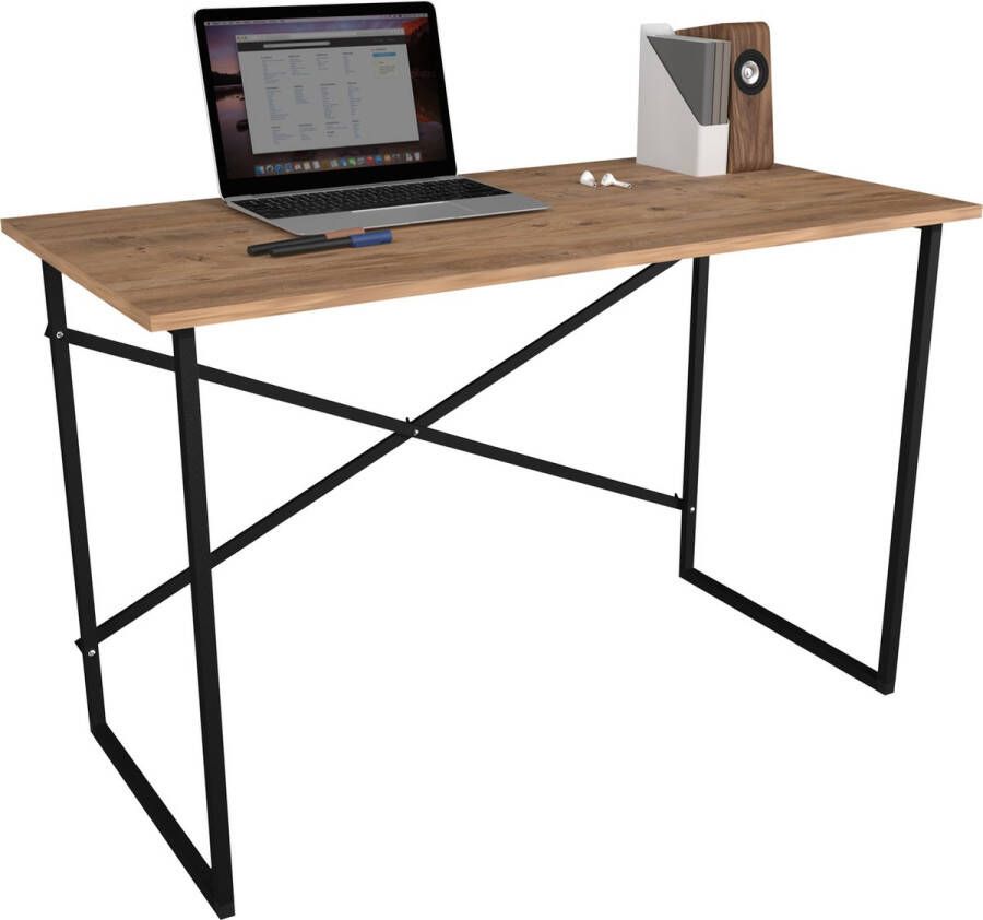 Vcm Holz Metall Schreibtisch Computertisch Arbeitstisch Bürotisch Büro Industrie Styl Insasi