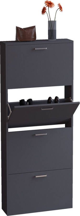 Vcm Houten plank Kipper schoenenrek Schoenenkast Schoenenkipper 4 Sulos L Houten plank Kipper schoenenrek Schoenenkast Schoenenkipper 4 Sulos L