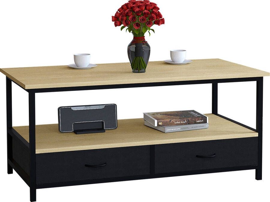 Vcm Houten banktafel Salontafel Woonkamertafel Bijzettafel Plank Flonila Houten banktafel Salontafel Woonkamertafel Bijzettafel Plank Flonila