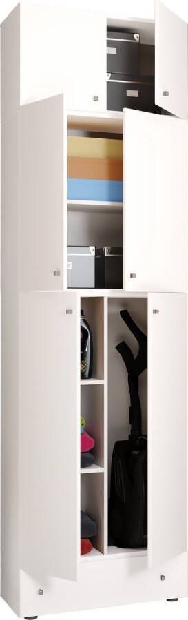 Vcm Houten bezemkast Stofzuiger Schoonmaakkast Huishoudkast Lade Lona SA Houten bezemkast Stofzuiger Schoonmaakkast Huishoudkast Lade Lona SA