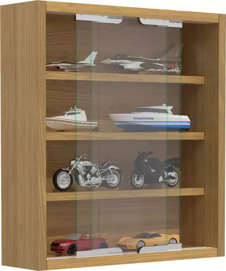 Vcm Houten glazen wandvitrine Verzamelvitrine Agisa S Houten glazen wandvitrine Verzamelvitrine Agisa S
