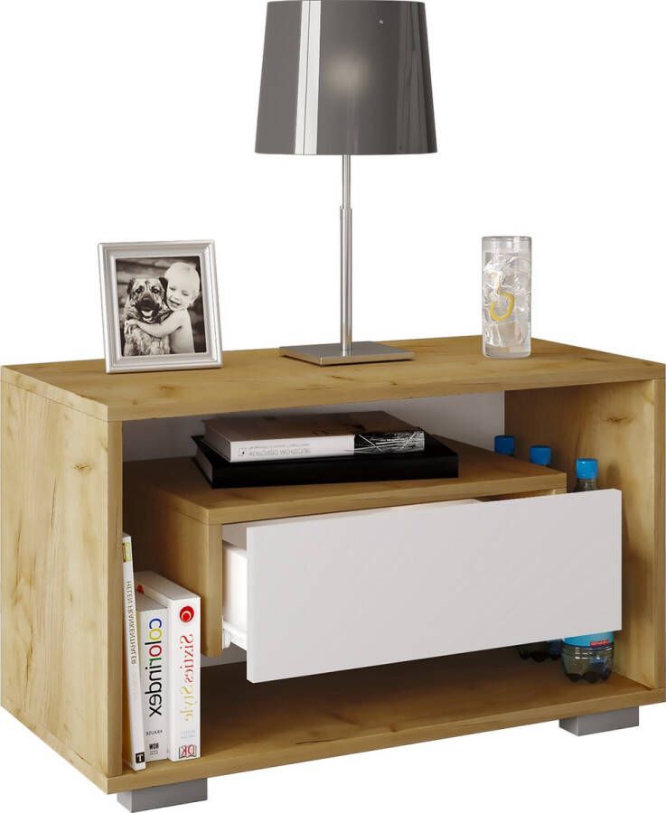 Vcm Houten Nachtkastje Bijzettafel Lade Console Nachtkastje Bledo Mini Houten Nachtkastje Bijzettafel Lade Console Nachtkastje Bledo Mini