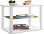 Vcm Holz Couchtisch Sofatisch Wohnzimmertisch Beistelltisch Glas Wanilo M - Thumbnail 2