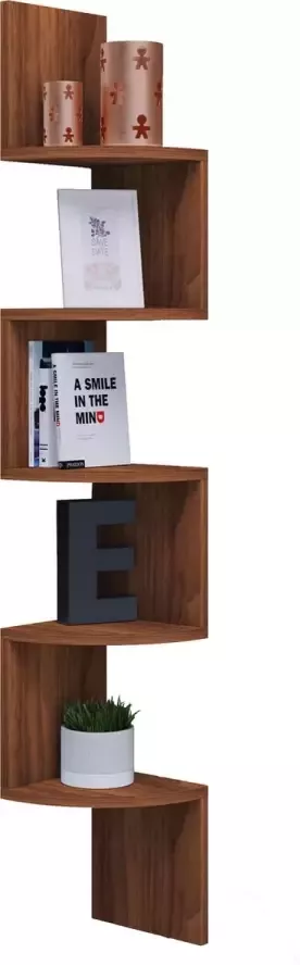 Vcm Houten standplank CD DVD-opslag Decoratieve wandplank Hoekplank Mintis Houten standplank CD DVD-opslag Decoratieve wandplank Hoekplank Mintis - Foto 2