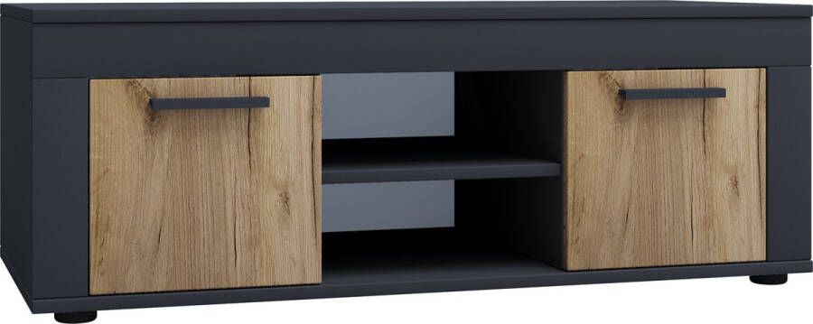 Vcm Houten TV lowboard Meubel TV meubel Tafel Console TV tafel breedte 102 cm Usilo L Houten TV lowboard Meubel TV meubel Tafel Console TV tafel breedte 102 cm Usilo L