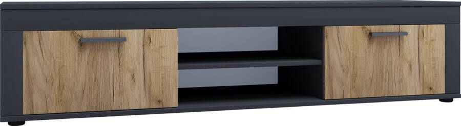 Vcm Houten TV lowboard Meubel TV meubel Tafel Console TV tafel breedte 160 cm Usilo XL Houten TV lowboard Meubel TV meubel Tafel Console TV tafel breedte 160 cm Usilo XL - Foto 2
