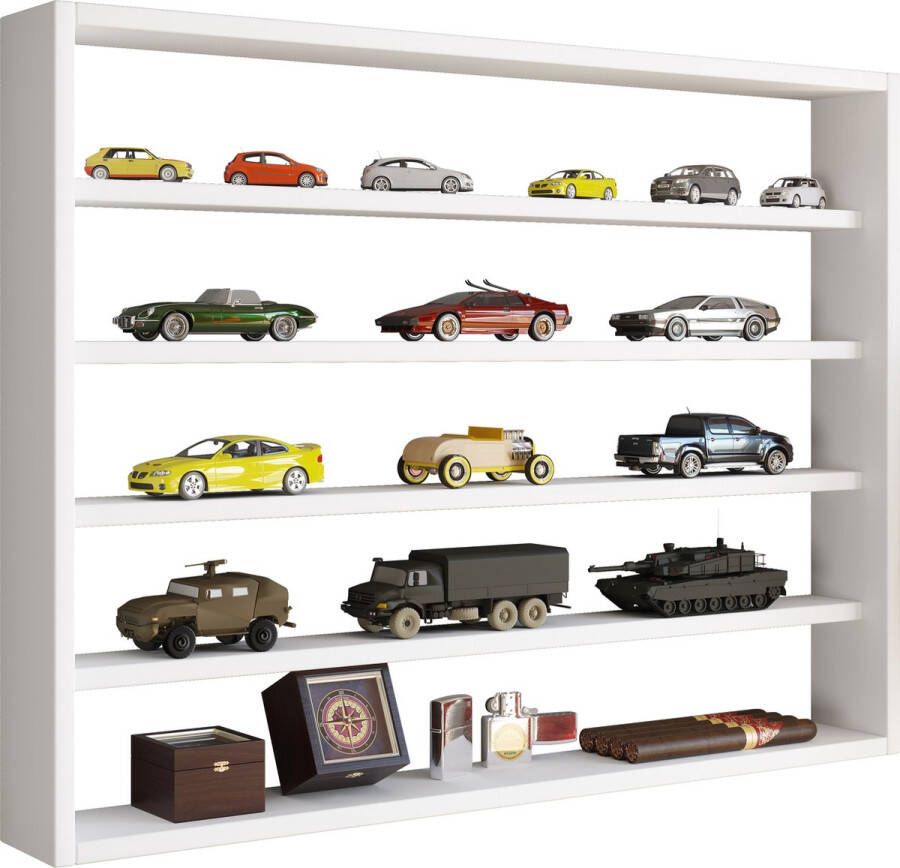 Vcm Houten wandplank Wandvitrine Verzamelen Deco Vitrine voor verzamelaars Osado L Houten wandplank Wandvitrine Verzamelen Deco Vitrine voor verzamelaars Osado L