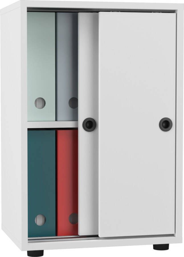 Vcm Kantoorkast Boeken Mappen Archiefkast Kantoormeubelen Kast Ulas 2-voudige schuifdeuren Kantoorkast Boeken Mappen Archiefkast Kantoormeubelen Kast Ulas 2-voudige schuifdeuren - Foto 2