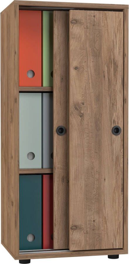 Vcm Kantoorkast Boeken Mappen Archiefkast Kantoormeubelen Kast Ulas 3-voudige schuifdeuren Kantoorkast Boeken Mappen Archiefkast Kantoormeubelen Kast Ulas 3-voudige schuifdeuren