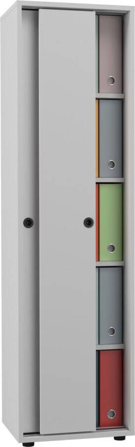 Vcm Kantoorkast Boeken Mappen Archiefkast Kantoormeubelen Kast Ulas 5-voudige schuifdeuren Kantoorkast Boeken Mappen Archiefkast Kantoormeubelen Kast Ulas 5-voudige schuifdeuren