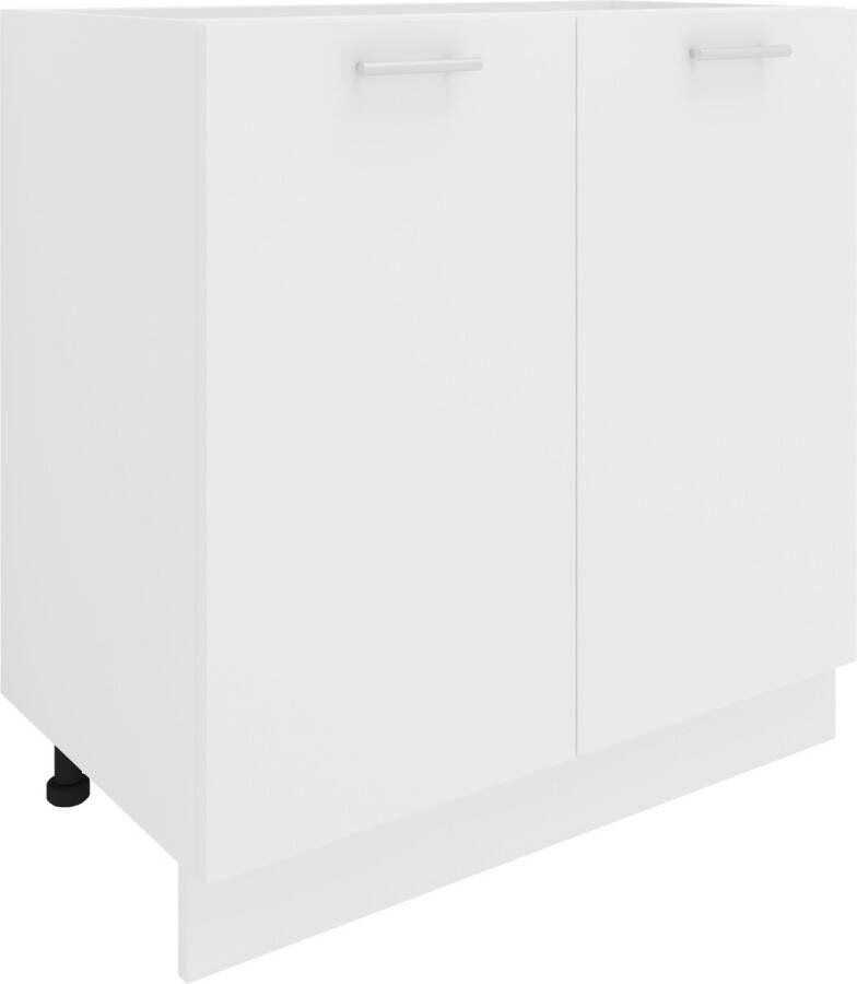 Vcm Keukenkast breedte 80 cm Draaideuren Onderkast Keuken Keukenmeubels Esilo Keukenkast breedte 80 cm Draaideuren Onderkast Keuken Keukenmeubels Esilo - Foto 2