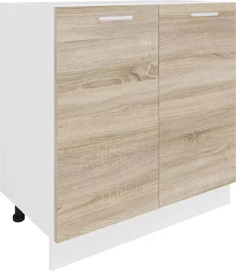 Vcm Keukenkast breedte 80 cm Draaideuren Onderkast Keuken Keukenmeubels Esilo Keukenkast breedte 80 cm Draaideuren Onderkast Keuken Keukenmeubels Esilo