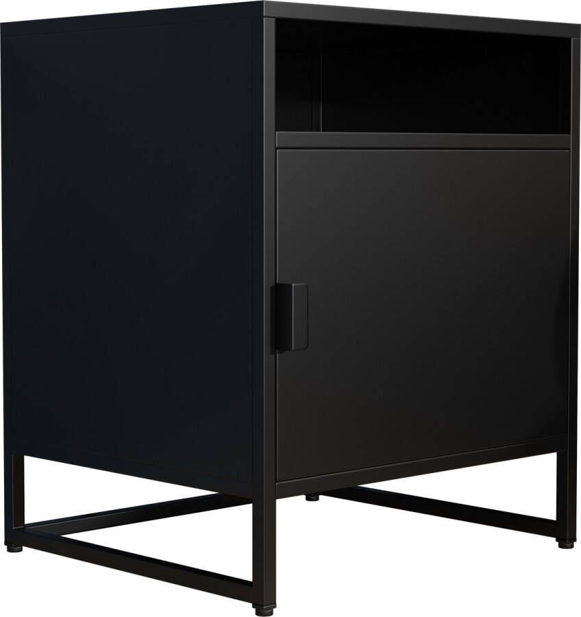 Vcm Metalen nachtkastje Bijzettafel Draaideur Console Nachtkastje Flokas L Metalen nachtkastje Bijzettafel Draaideur Console Nachtkastje Flokas L - Foto 2