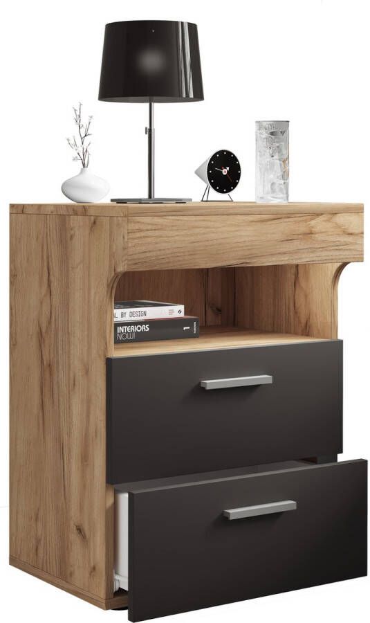 Vcm Nachtkastje Bijzettafel Lade Console Boxspring Nachtkastje Slepal L Nachtkastje Bijzettafel Lade Console Boxspring Nachtkastje Slepal L - Foto 4