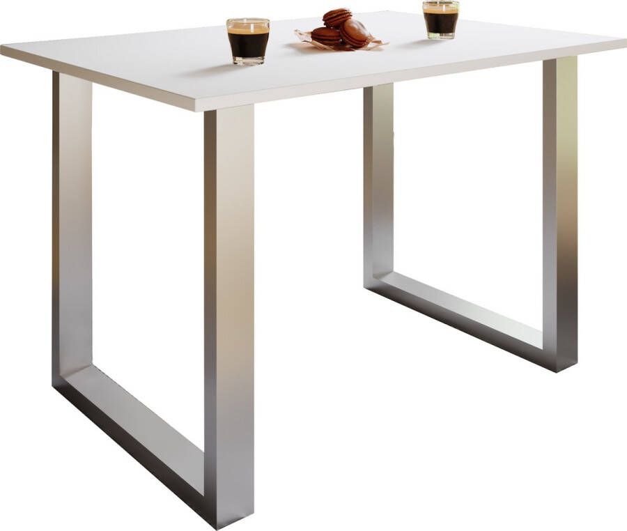 Vcm Premium Houten Eettafel Keukentafel Eettafel Xona U Zilver Premium Houten Eettafel Keukentafel Eettafel Xona U Zilver - Foto 2