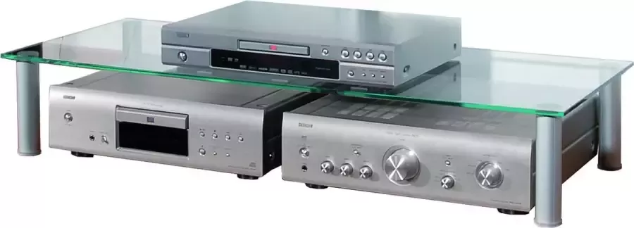 Vcm TV opzet TV meubelstandaard aluminium glas Felino Maxi TV opzet TV meubelstandaard aluminium glas Felino Maxi