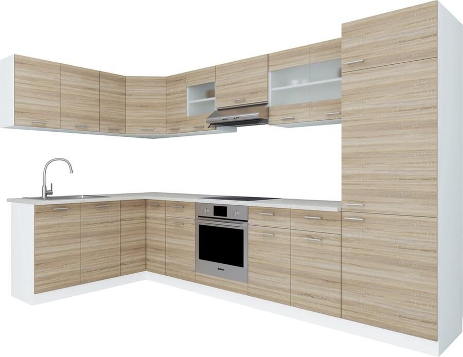 Vcm 13-delige hoekkeuken Keukenblok Complete keuken 328 x 178 cm Esilo 13-delige hoekkeuken Keukenblok Complete keuken 328 x 178 cm Esilo