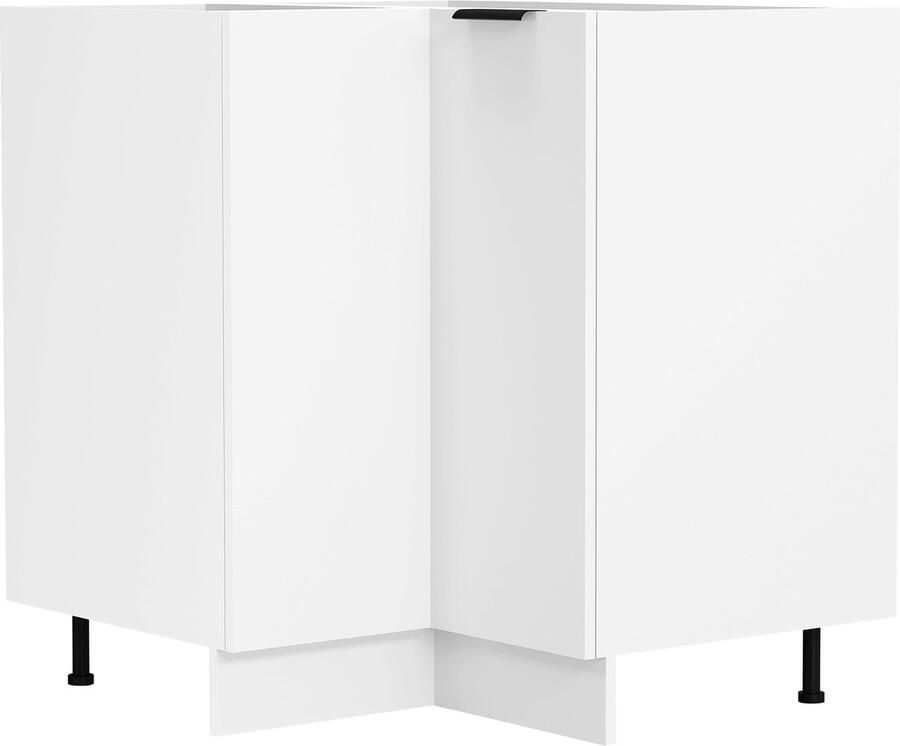 Vcm Eckschrank Maße ca. H. 82 x B. 76 x T. 76 cm Küchenschrank Küchenunterschrank Unterschrank Küchenmöbel Fasola