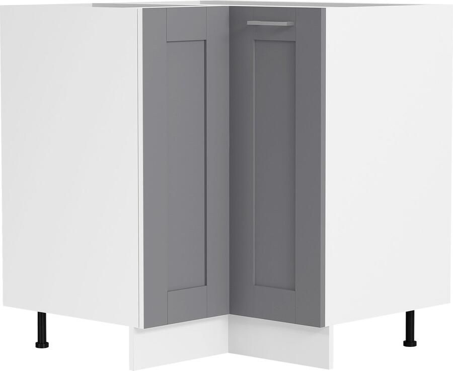 Vcm Eckschrank Maße ca. H. 82 x B. 76 x T. 76 cm Küchenschrank Küchenunterschrank Unterschrank im Landhaus Stil Küchenmöbel – Colura