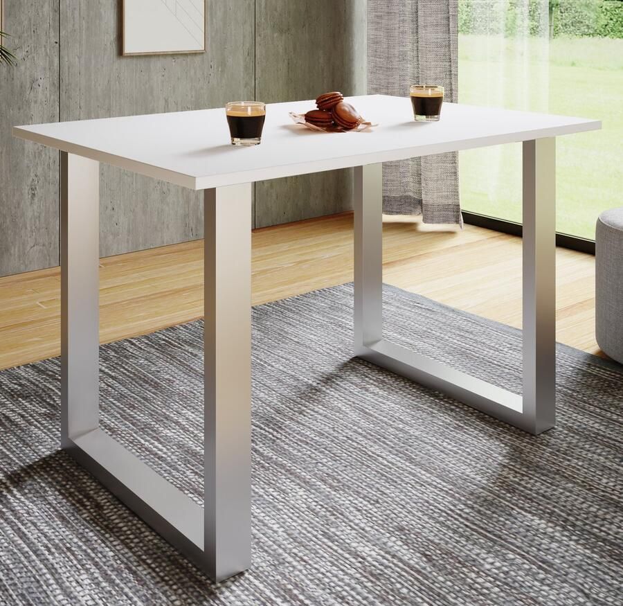 Vcm Premium Houten Eettafel Keukentafel Eettafel Xona U Zilver Premium Houten Eettafel Keukentafel Eettafel Xona U Zilver - Foto 2