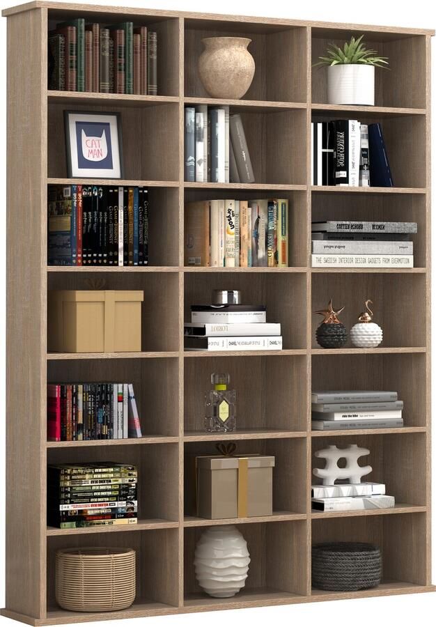 Vcm Houten CD DVD plank Boekenplank Media plank Kamerscherm Decoratieve plank Megosa M Houten CD DVD plank Boekenplank Media plank Kamerscherm Decoratieve plank Megosa M