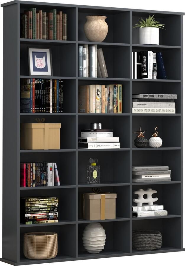 Vcm Houten CD DVD plank Boekenplank Media plank Kamerscherm Decoratieve plank Megosa M Houten CD DVD plank Boekenplank Media plank Kamerscherm Decoratieve plank Megosa M