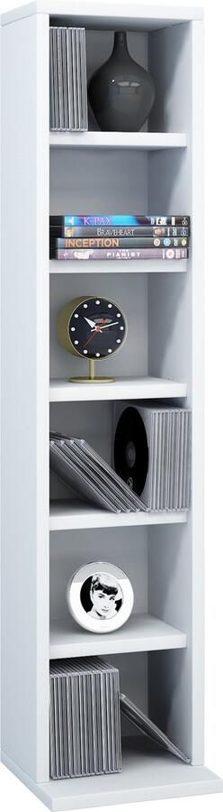 Vcm Houten CD DVD-standaard Opbergvak Bevindende plank Boekenplank Decoratieve plank Elementa Houten CD DVD-standaard Opbergvak Bevindende plank Boekenplank Decoratieve plank Elementa - Foto 2