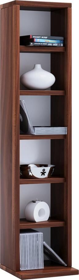 Vcm Houten CD DVD-standaard Opbergvak Bevindende plank Boekenplank Decoratieve plank Elementa Houten CD DVD-standaard Opbergvak Bevindende plank Boekenplank Decoratieve plank Elementa - Foto 2