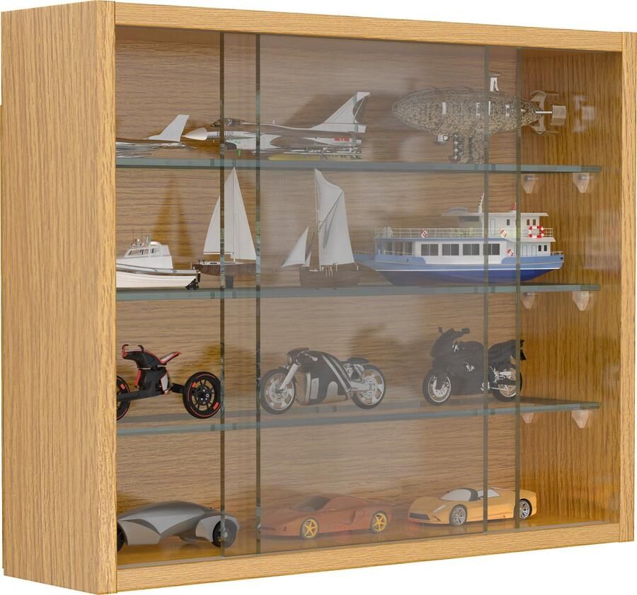 Vcm Houten glazen opknoping vitrinekast Muur vitrinekast Collectible decoratieve verzamelaar vitrinekast Drivalo S Houten glazen opknoping vitrinekast Muur vitrinekast Collectible decoratieve verzamelaar vitrinekast Drivalo S