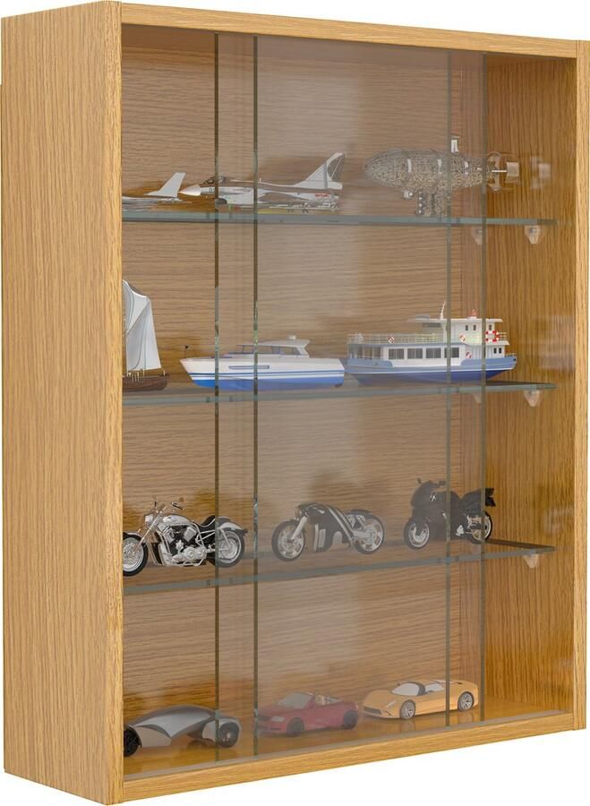Vcm Houten glazen opknoping vitrinekast Muur vitrinekast Collectible decoratieve verzamelaar vitrinekast Drivalo M Houten glazen opknoping vitrinekast Muur vitrinekast Collectible decoratieve verzamelaar vitrinekast Drivalo M