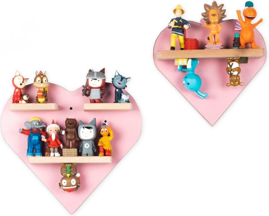 BOARTI Houten hartenset kinderplank Toniebox figuren wandplank Tonies Houten hartenset kinderplank Toniebox figuren wandplank Tonies