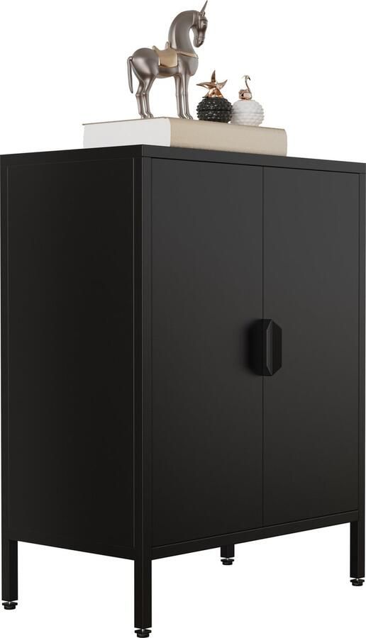 Vcm Houten ladekast dressoir highboard dressoirkast draaideuren Flokas S Houten ladekast dressoir highboard dressoirkast draaideuren Flokas S